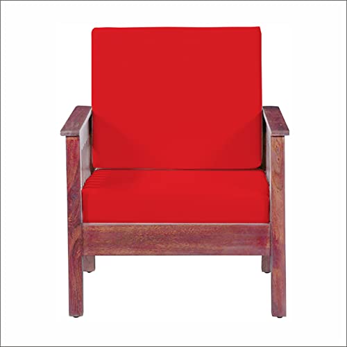 LAZI | wood sofa cover Red on livebetterindia.com
