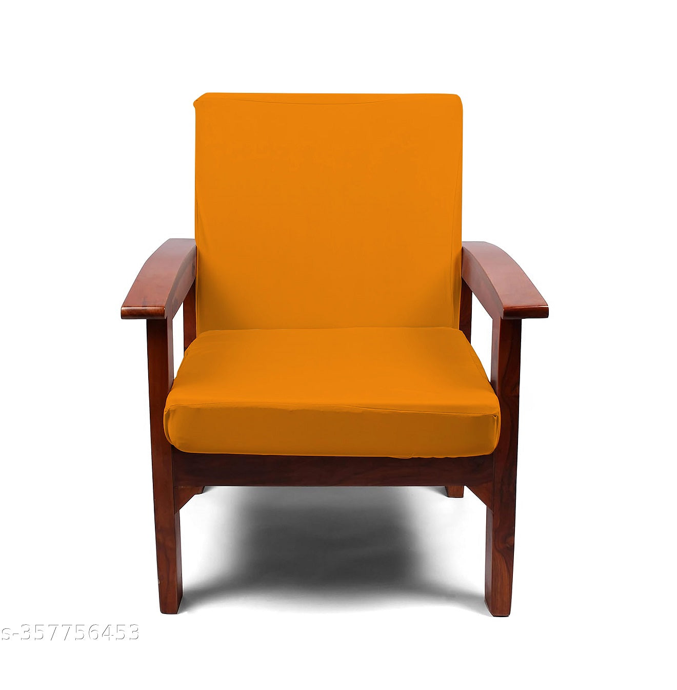 LAZI | Yellow wood cushion sofa cover on livebetterindia.com