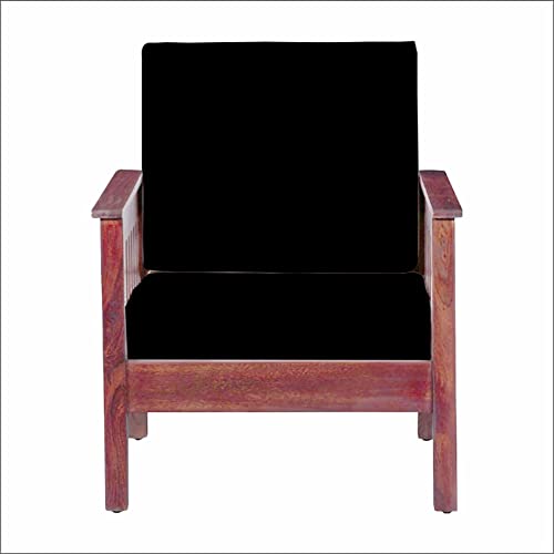 LAZI | Black Polyester sofa cushion on livebetterindia.com