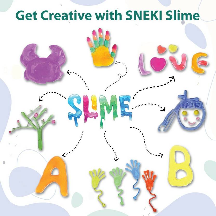 SNEKI At home Slime making kit with 3 Scented Glue and 1 Activator - 100 ml