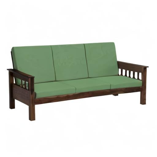 HOTKEI | Pista green wooden sofa Cover set for cushion on livebetterindia.com