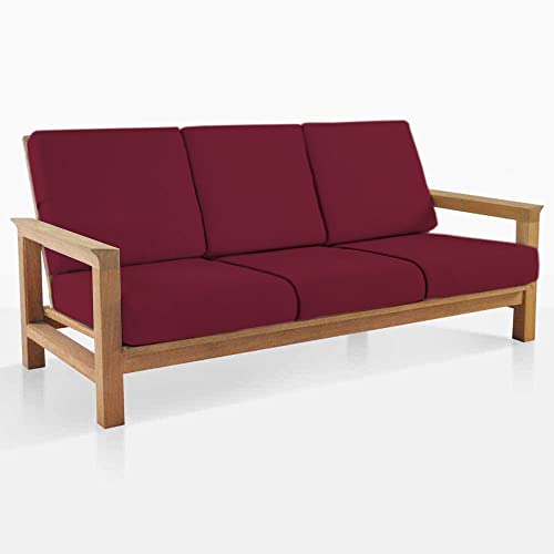 HOTKEI | 21*21 sofa cushion cover in Maroon color on livebetterindia.com