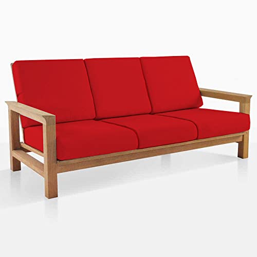 HOTKEI | Red Sofa cover set for wooden sofa on livebetterindia.com