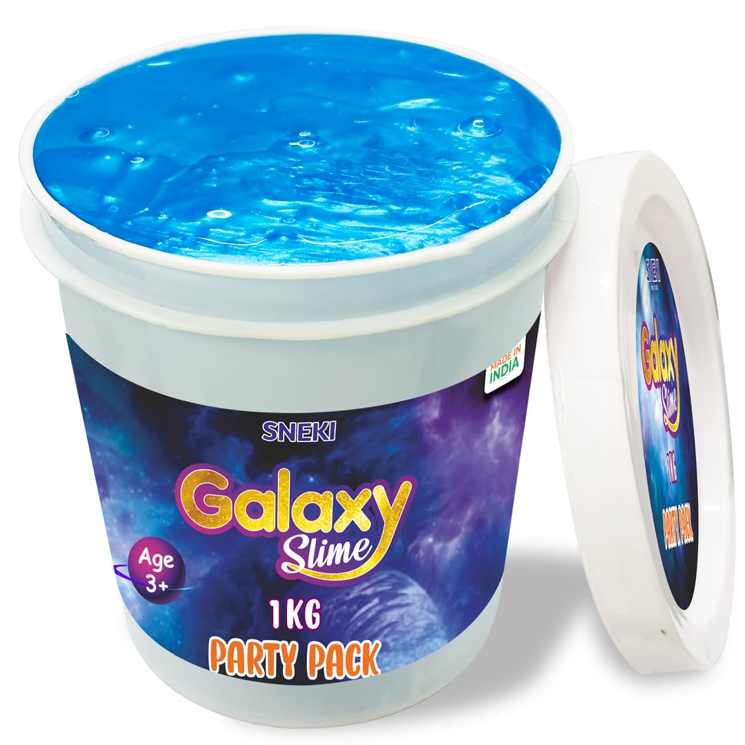 SNEKI Galaxy Slime Shiny Fruit Scented Metallic Gel Slime Jelly for Kids Art and Craft