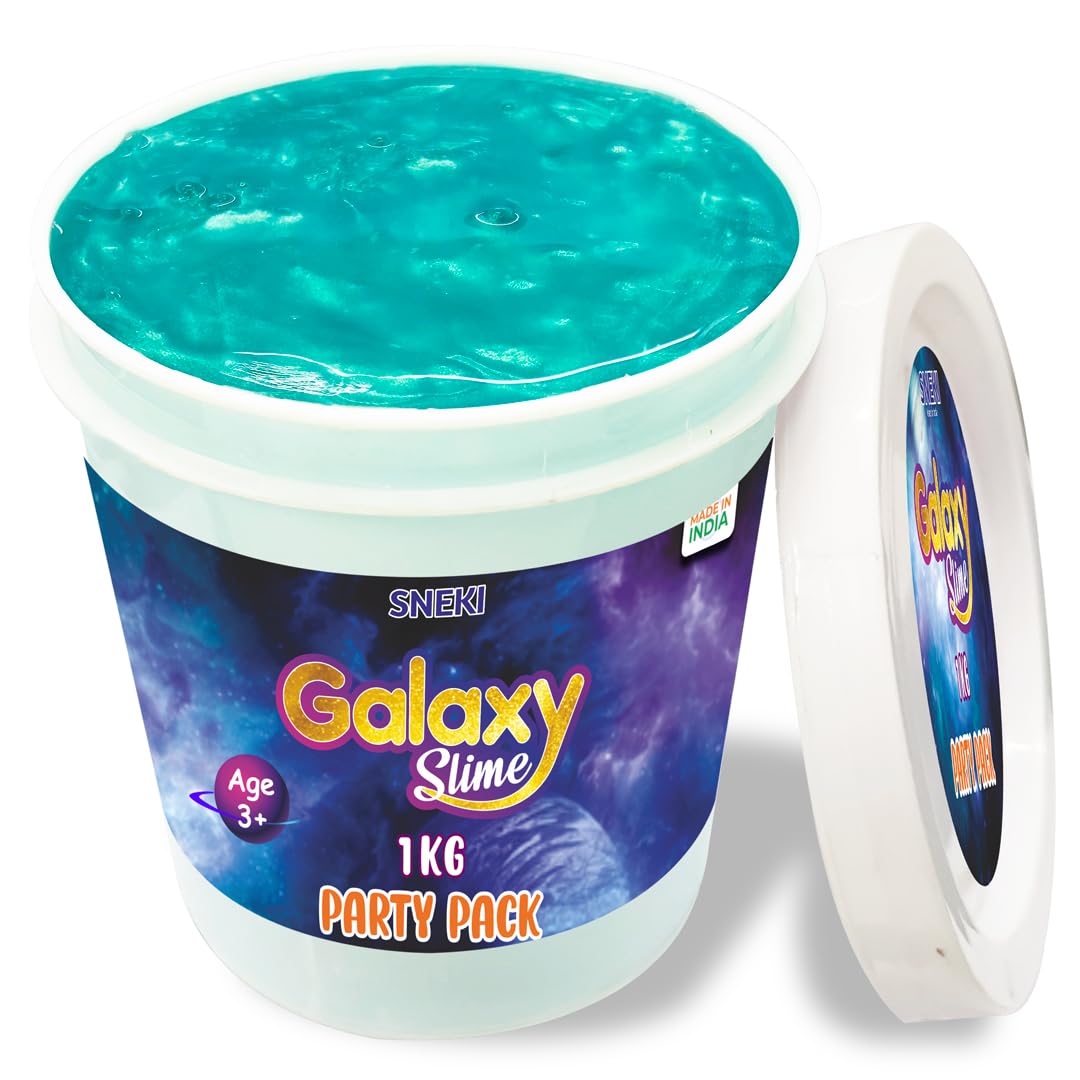 SNEKI Galaxy Slime Shiny Fruit Scented Metallic Gel Slime Jelly for Kids Art and Craft