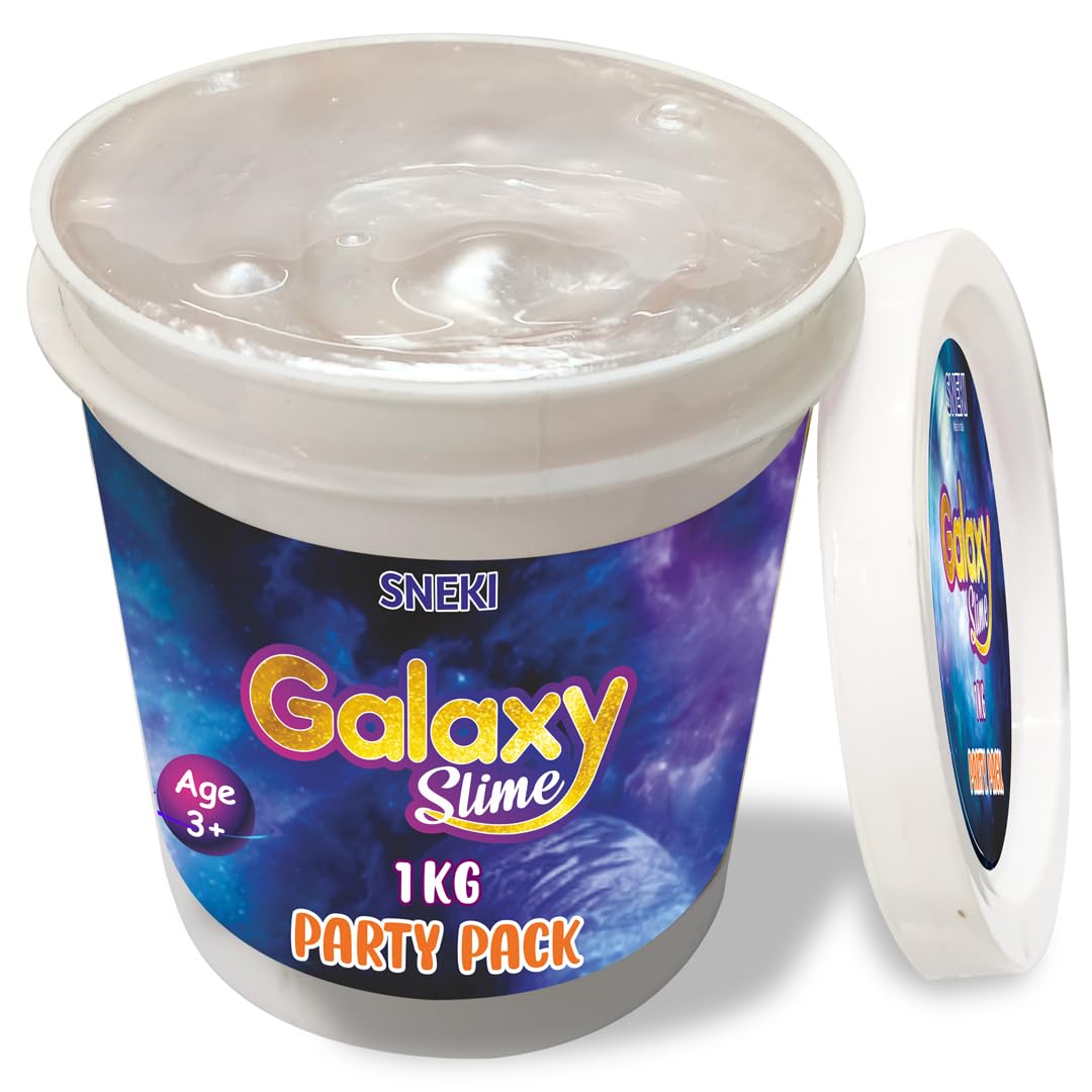 SNEKI Galaxy Slime Shiny Fruit Scented Metallic Gel Slime Jelly for Kids Art and Craft
