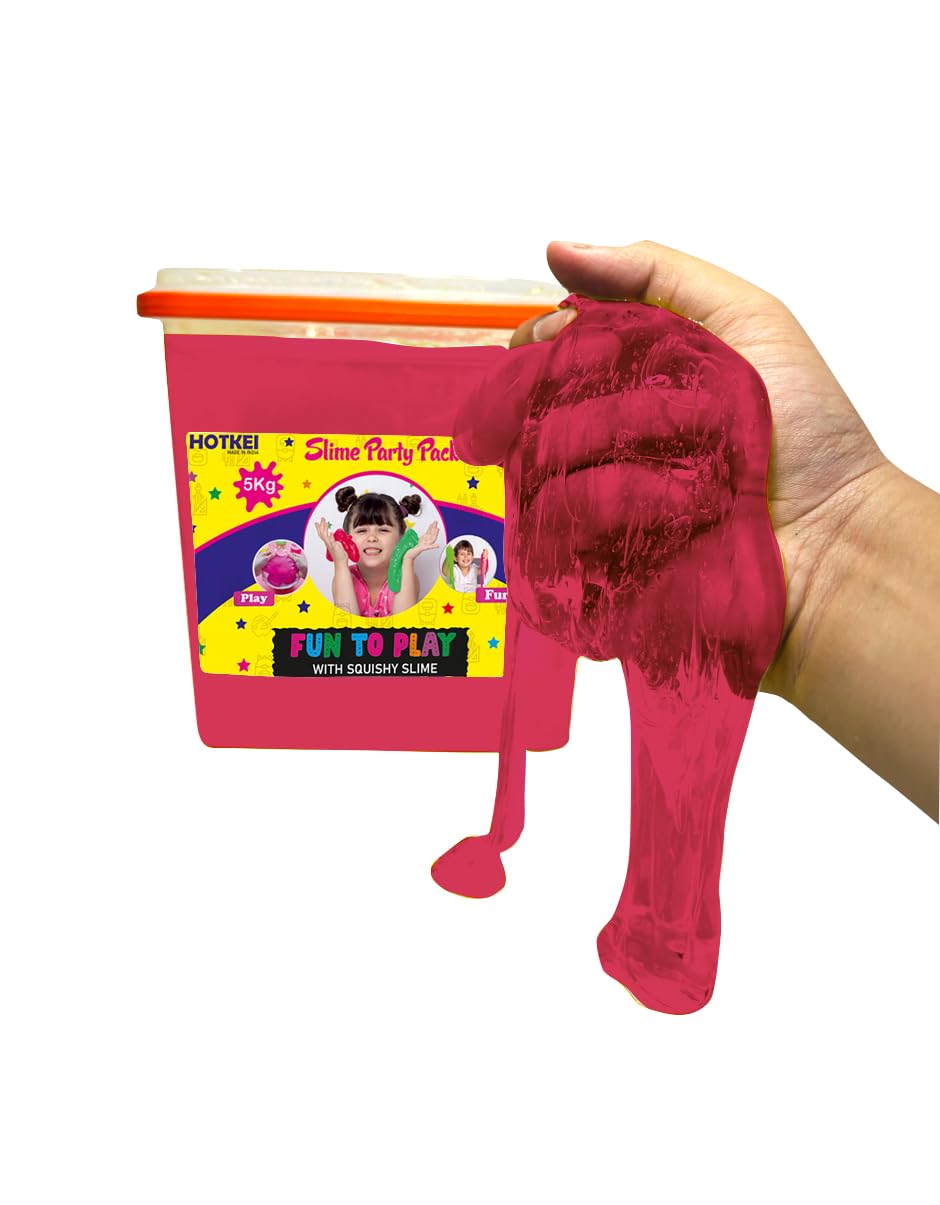 HOTKEI Colored Fruit Scented Slime 1kg Bucket for Kids Playing