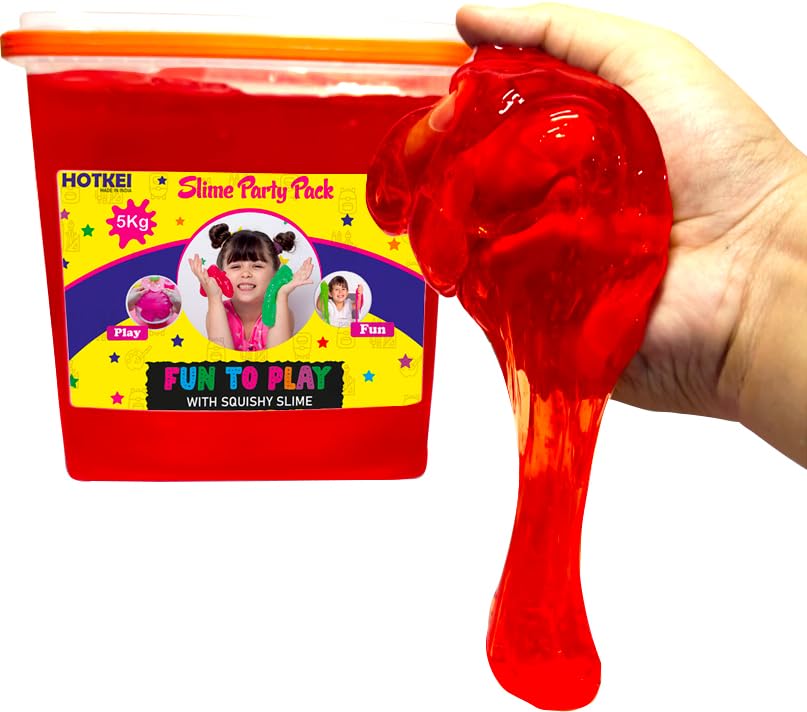 HOTKEI Colored Fruit Scented Slime 1kg Bucket for Kids Playing