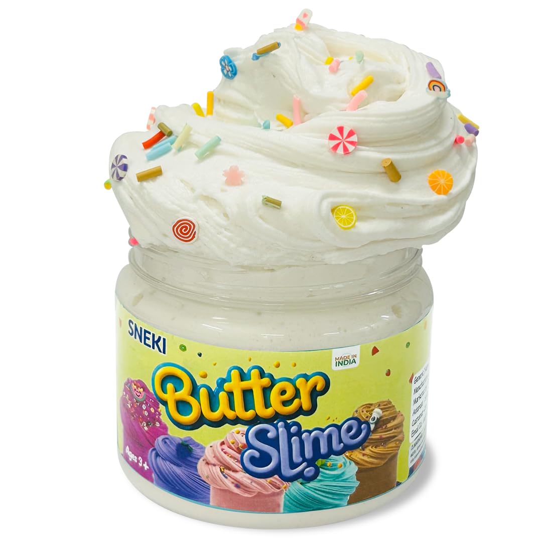 Sneki | white butter slime with sprinklers on livebetterindia.com