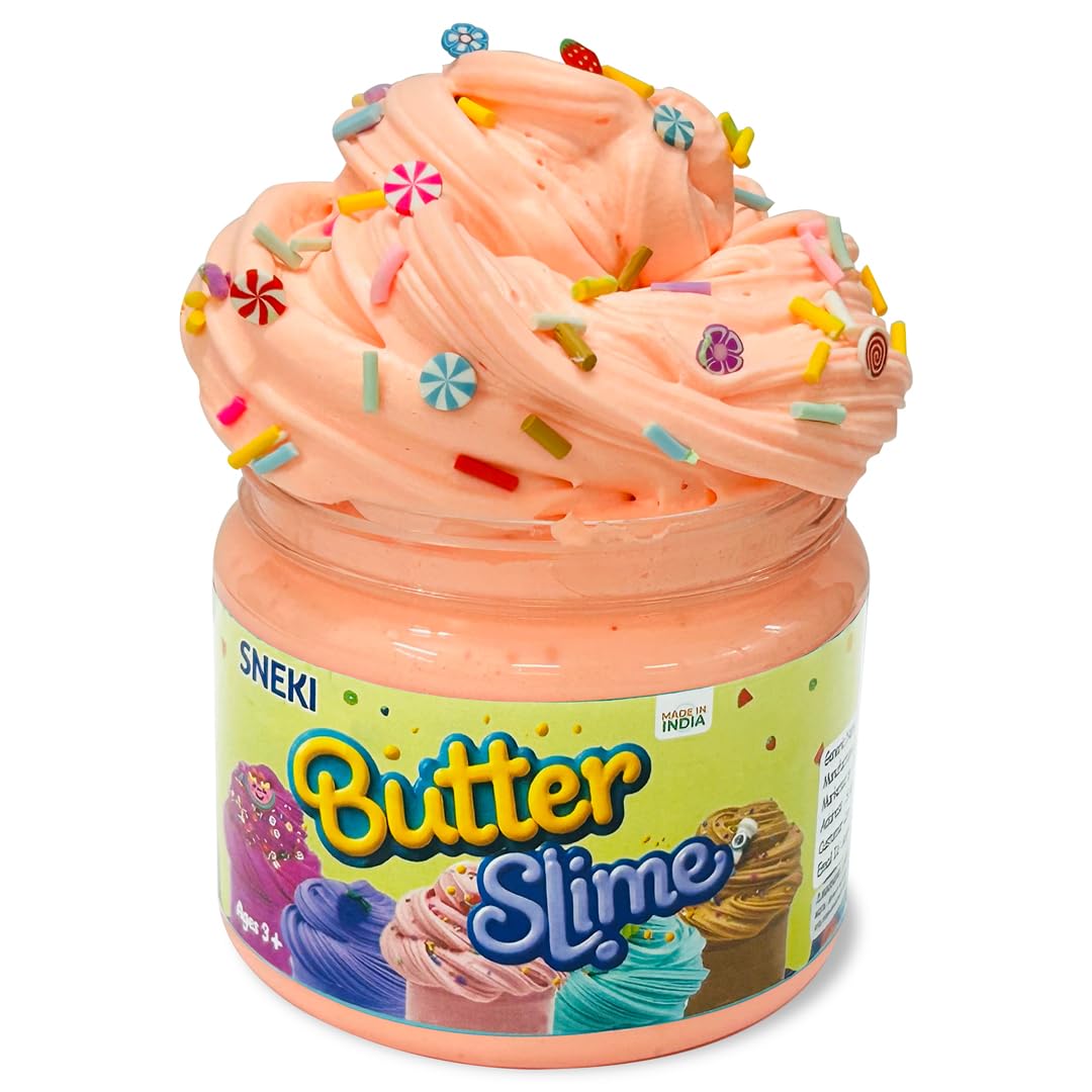Sneki | Orange playing slime for kids on livebetterindia.com