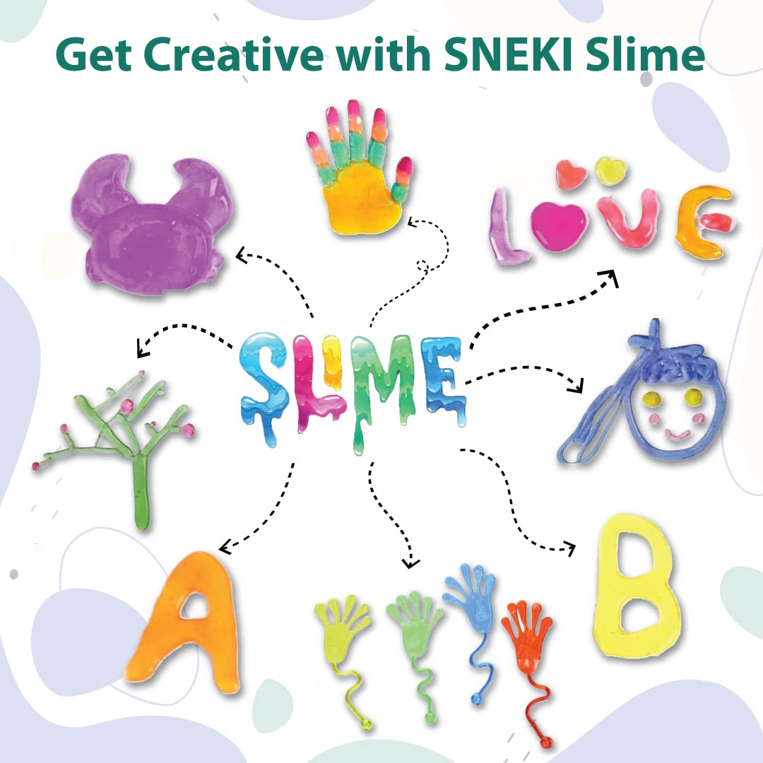 SNEKI DIY Transparent Scented Slime Kit for Kids with Glitter| Charms | Star | Beads Set