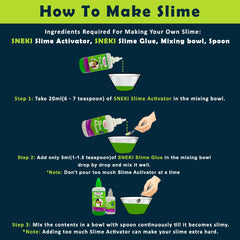 Sneki | how to make slime with glue and activator on livebetterindia.com