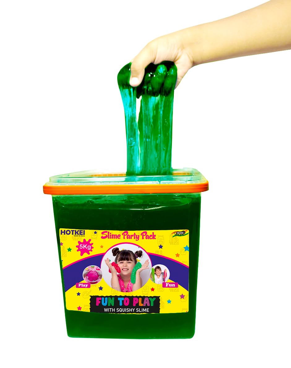 HOTKEI Colored Fruit Scented Slime 1kg Bucket for Kids Playing