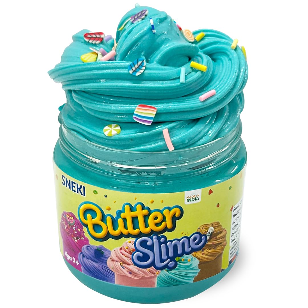 Sneki | Teal Green Slime with Charms for kids on livebetterindia.com