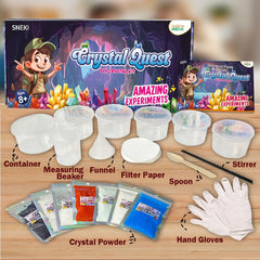 SNEKI DIY Crystal Kit Home Science Experiment Kit for Kids