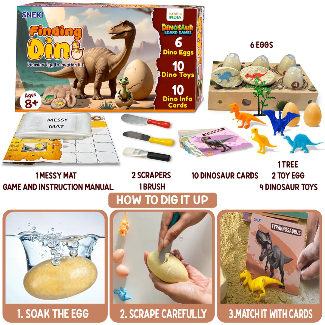 Sneki Dinosaur extraction from egg on livebetterindia