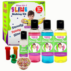Sneki | Silver-1 Slime making kit for kids on livebetterindia.com