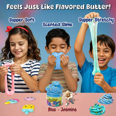 Sneki | Scented Blue Kids playing Slime on livebetterindia.com