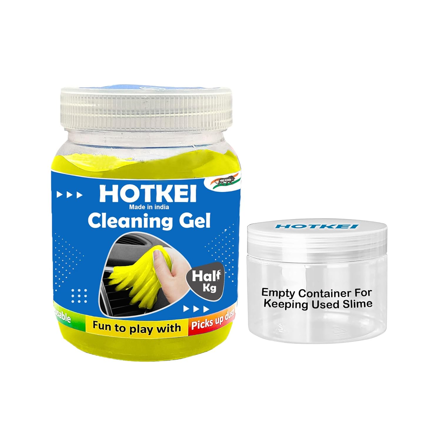 HOTKEI Multipurpose Dashboard Cleaning Slime Gel Slime Putty Half Kg (500 Gm)