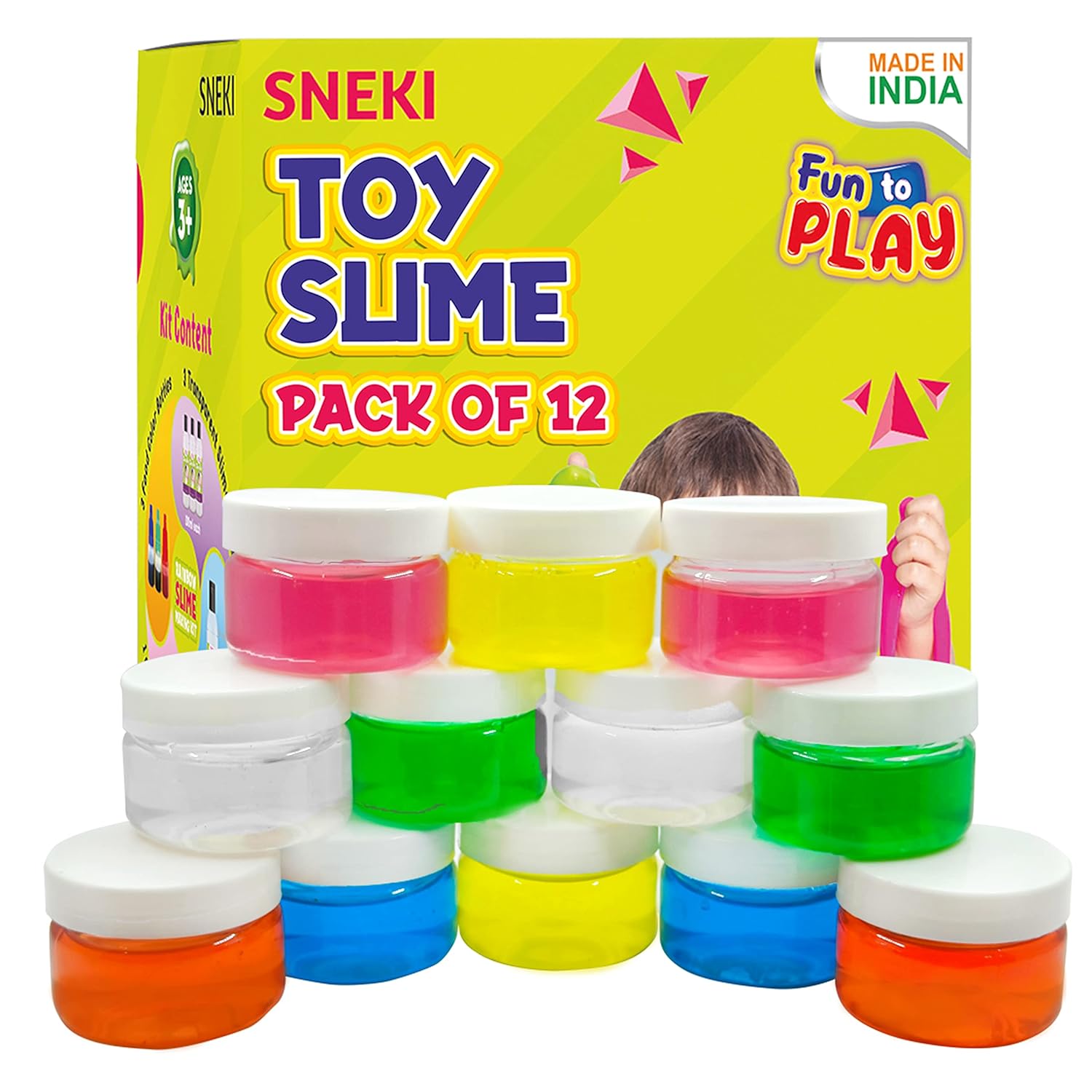 Sneki | Toy slime pack of 12 on livebetterindia.com