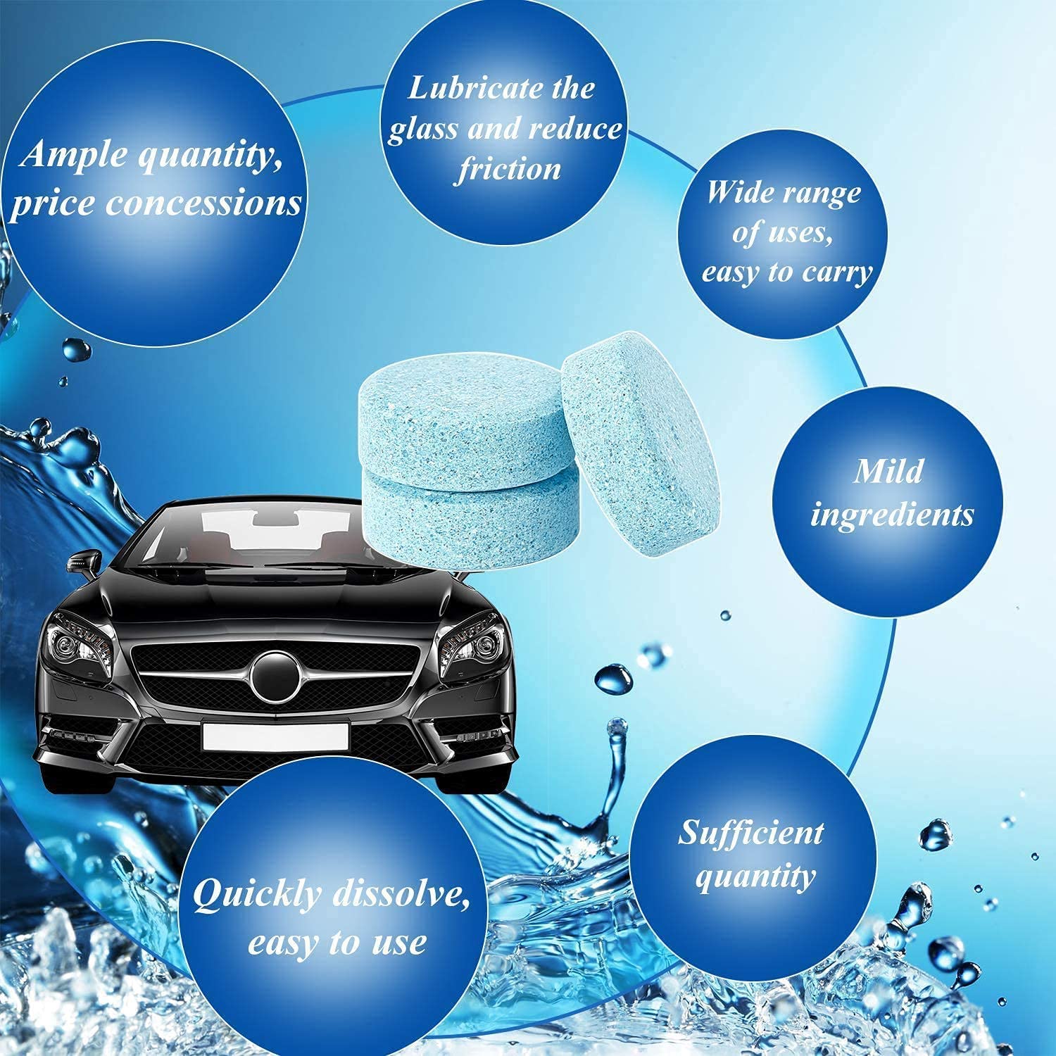 LAZI | Dissolvable car windshield cleaning tablets on livebetterindia.com