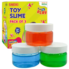 Sneki set of 3 toy slime for kids and adults on livebetterindia.com