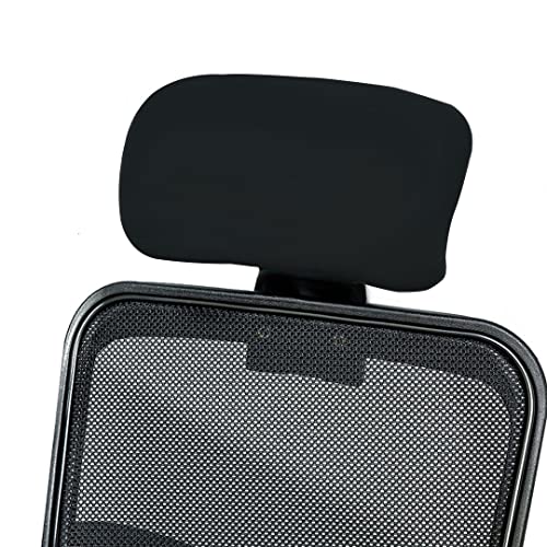 LAZI | Black Headrest Protector for Boss chair on livebetterindia