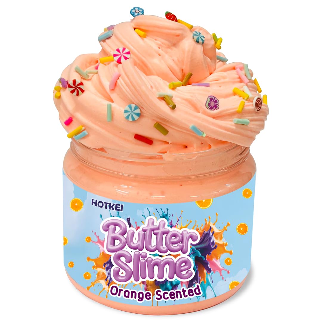 HOTKEI Orange cloud slime with Charms on livebetterindia.com