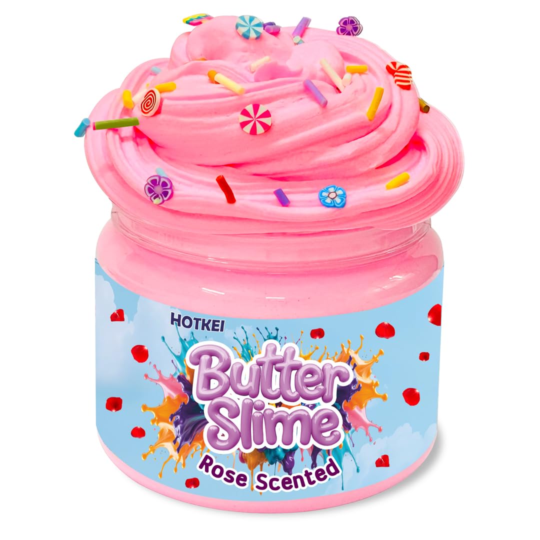 Hotkei | Pink butter slime with sprinkler for kids on livebetterindia.com