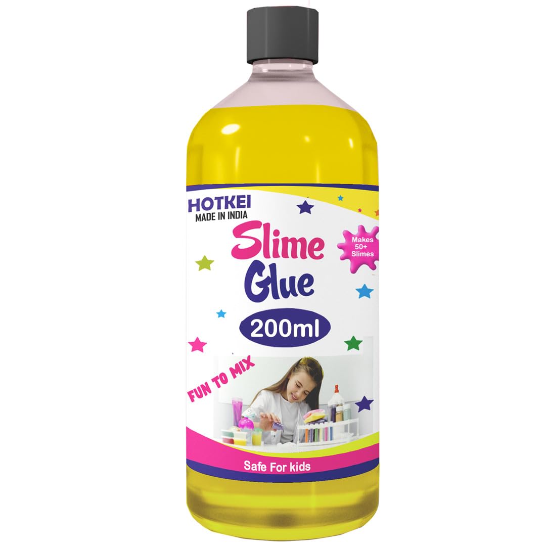HOTKEI Yellow Slime Glue DIY Making Liquid Gel
