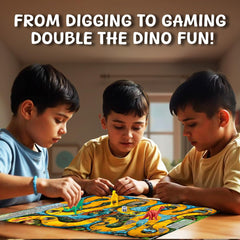 HOTKEI Dino-digout Kit Dinosaur Fossil Egg Excavation Toys Kit for Children aged 8-12
