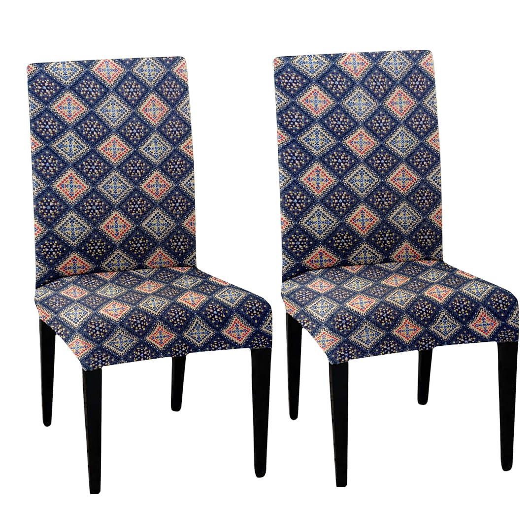 HOTKEI Graphic Printed Dining Chair Cover Stretchable Cushion Slipcover and Seat Protector