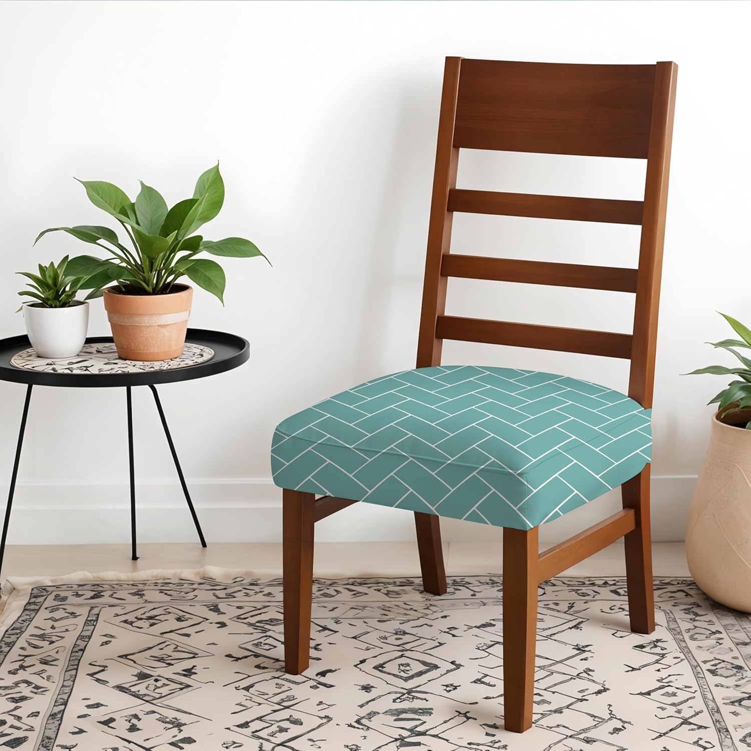 Hotkei | Green Printed slipcover for cushion on livebetterindia.com 