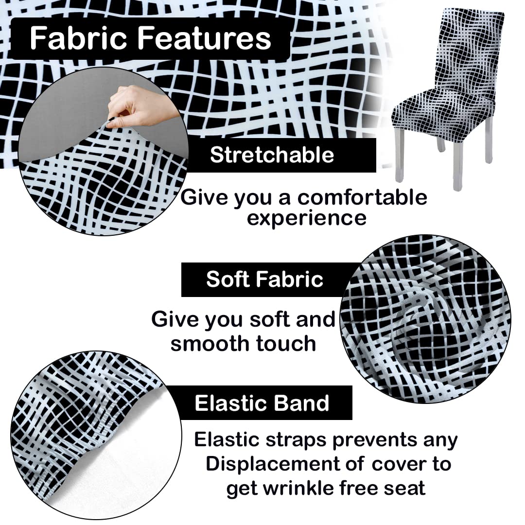 Lazi | Stretchable and soft dining chair cover on livebetterindia