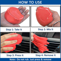 HOTKEI Red Rose Scented Multipurpose Reusable Dust & Dirt Cleaning Gel, Cleaning Slime 100 gm