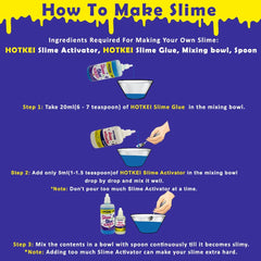 HOTKEI Multicolor Scented DIY Magic Slime Making Kit with 1 Activator 4 Scented Glue