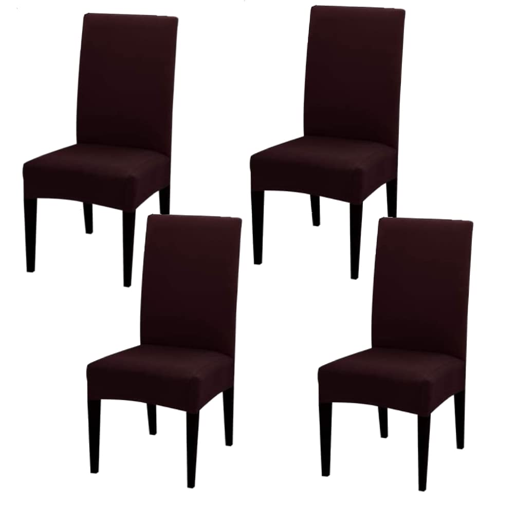 Hotkei | Set of 4 Wine Dining chair slipcovers on livebetterindia.com