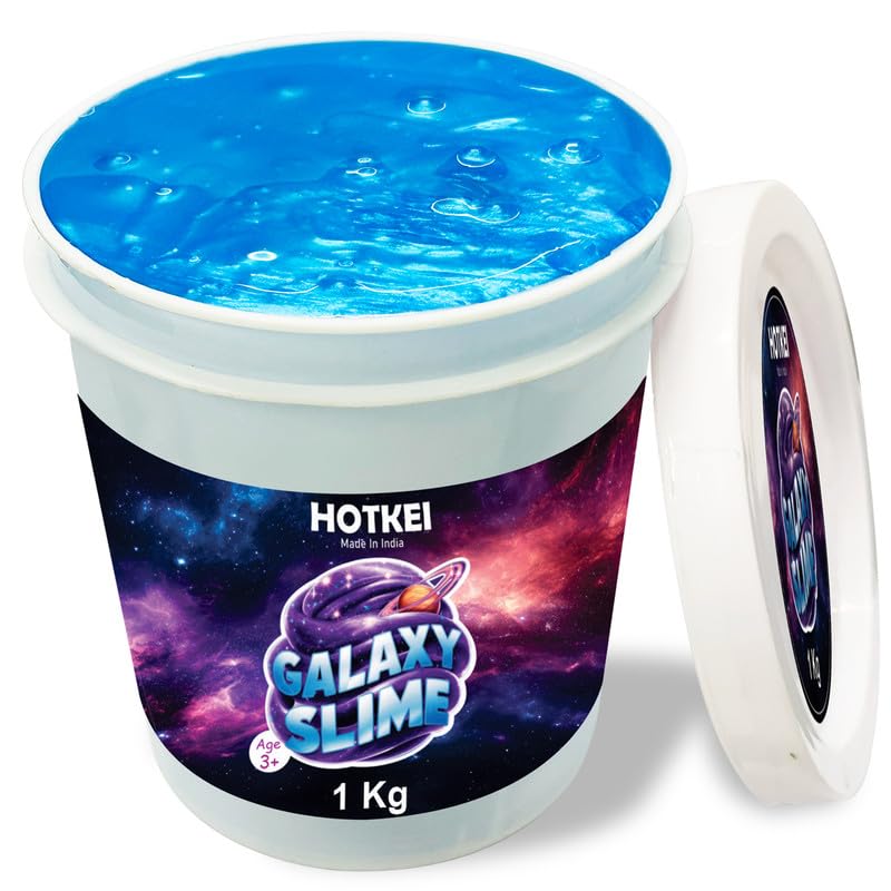 HOTKEI Galaxy Slime Shiny Fruit Scented Metallic Slimy Gel Slime Jelly for Kids Art and Craft