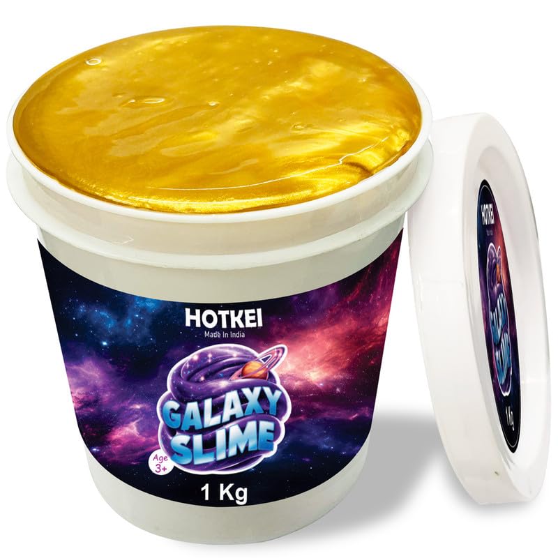 HOTKEI Galaxy Slime Shiny Fruit Scented Metallic Slimy Gel Slime Jelly for Kids Art and Craft