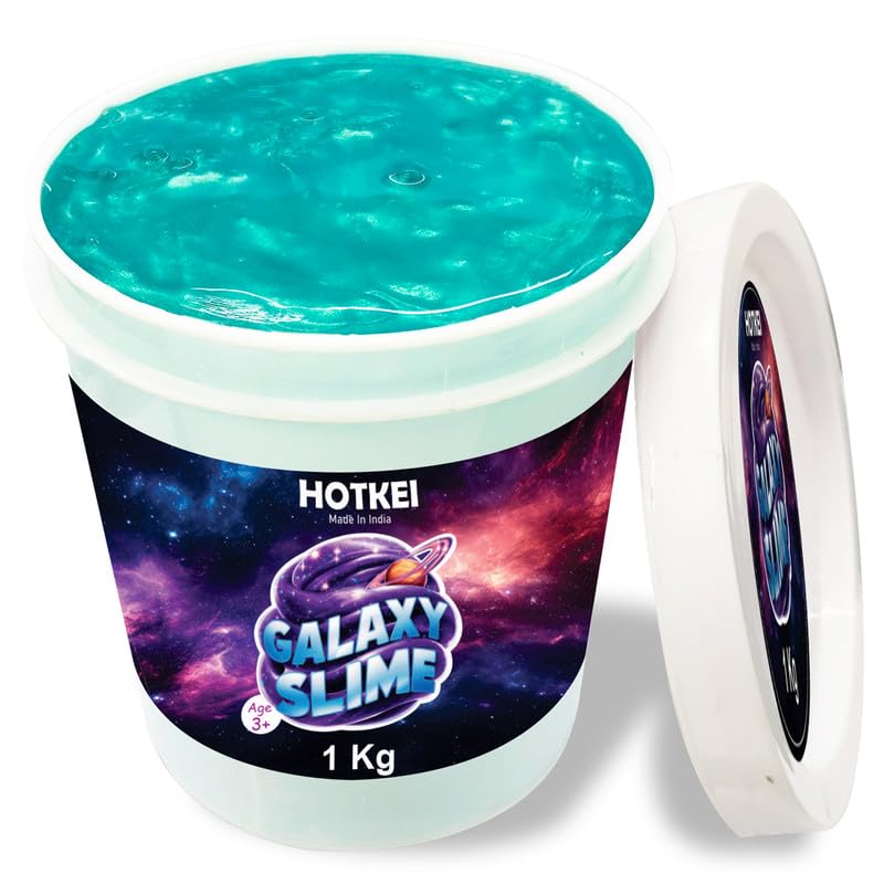 HOTKEI Galaxy Slime Shiny Fruit Scented Metallic Slimy Gel Slime Jelly for Kids Art and Craft