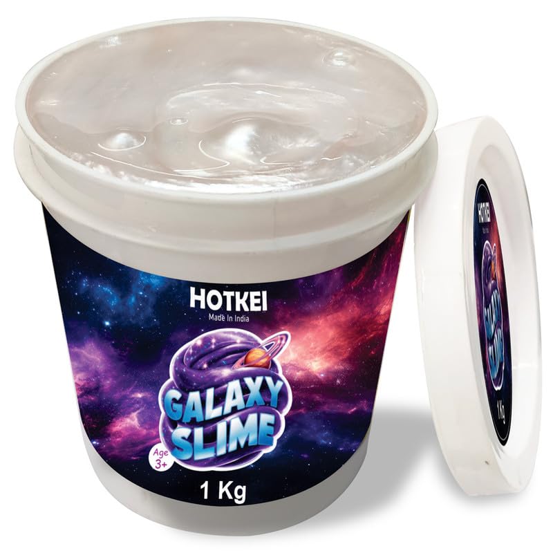 HOTKEI Galaxy Slime Shiny Fruit Scented Metallic Slimy Gel Slime Jelly for Kids Art and Craft