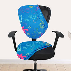 LAZI | set of 2 office chair cover pieces for executive chair on livebetterindia.com 