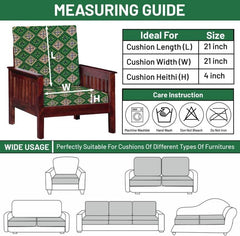 LAZI Abstract Print Sofa 1 Seater Sofa Cushion Cover Stretchable Wooden Sofa Slipcover