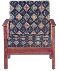 LAZI Abstract Print Sofa 1 Seater Sofa Cushion Cover Stretchable Wooden Sofa Slipcover