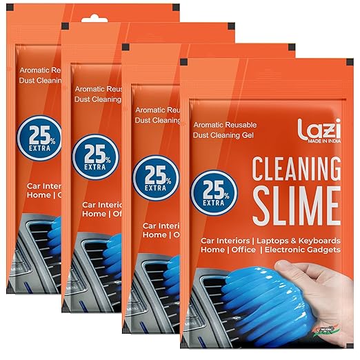 LAZI Blue Aqua Scented Multipurpose Reusable Dust & Dirt Cleaning Slime 100gm