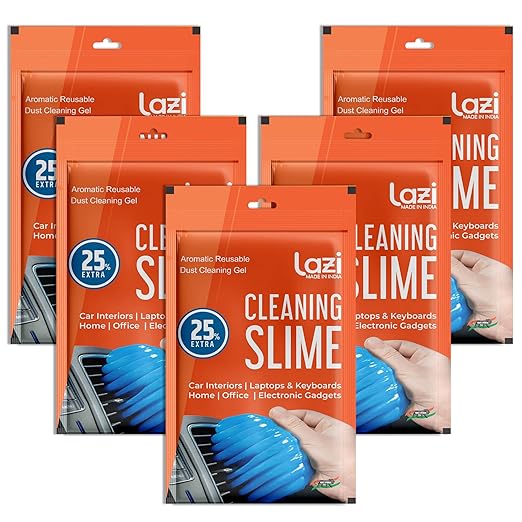 LAZI Blue Aqua Scented Multipurpose Reusable Dust & Dirt Cleaning Slime 100gm