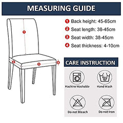 LAZI Blue Diamond Print Dining Chair Cover, Seat Cover and Protector for Dining Chair