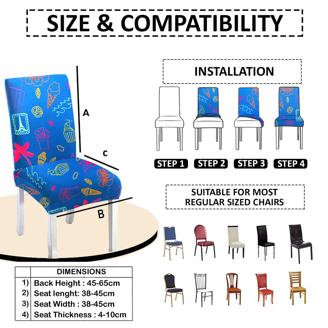 LAZI | Easy to install dining chair cover on livebetterindia.com