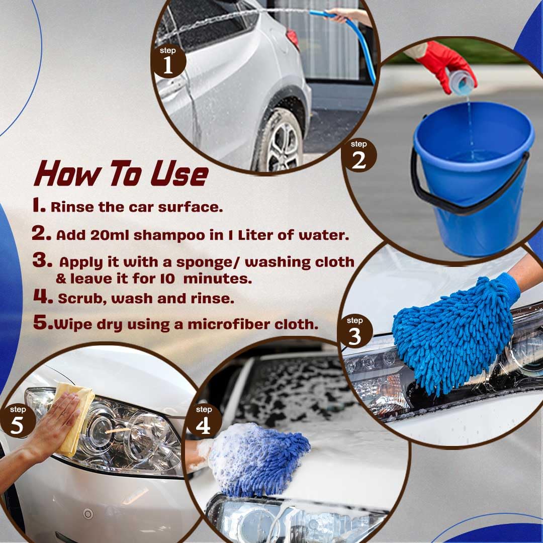 LAZI Car Exterior Washing Cleaning Shampoo