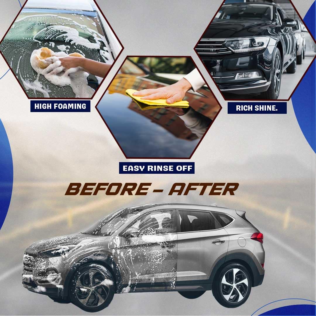 LAZI Car Exterior Washing Cleaning Shampoo